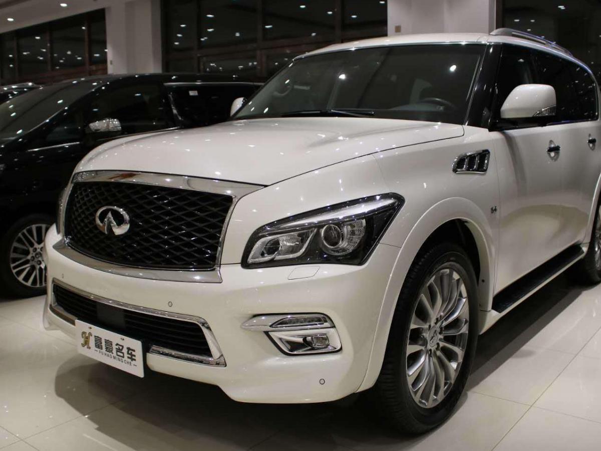 沈阳2016年5月英菲尼迪qx80英菲尼迪qx802016款56l4wd白色自动档