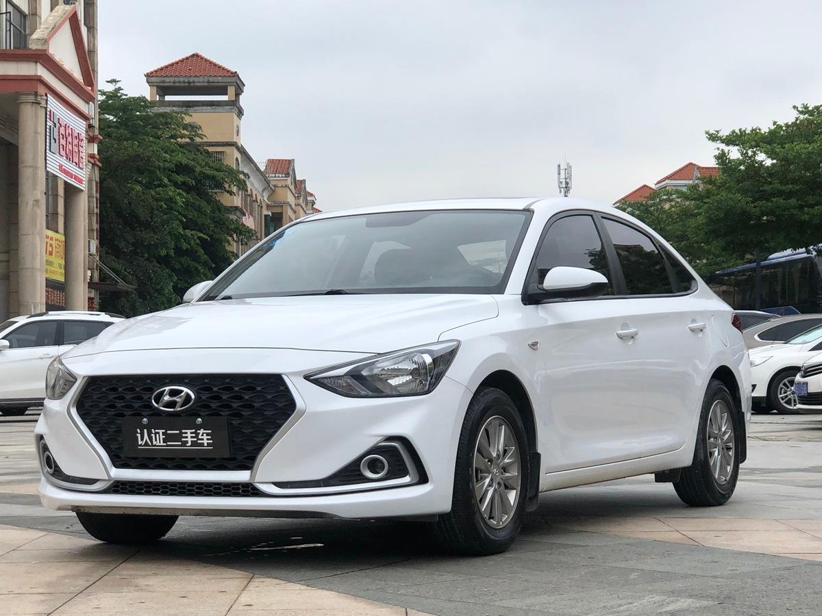 东莞2017年6月现代悦动2017款16l自动悦值版gls白色手自一体