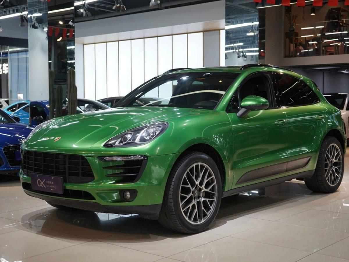 杭州2015年12月保时捷macan2014款macans30t绿色自动档