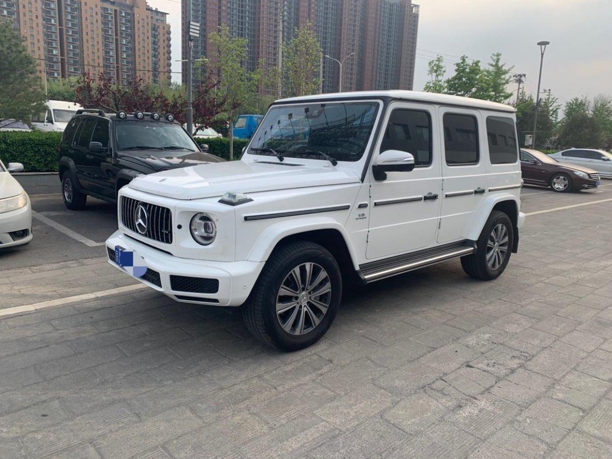【北京】2020年11月 奔驰 奔驰g级 2020款 g500 白色 手自一体