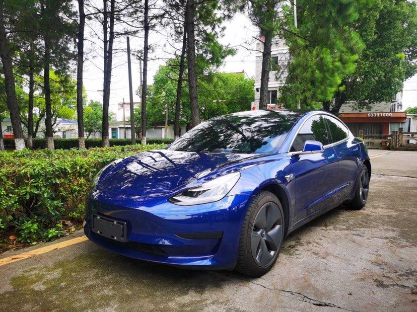 蘇州2020年8月特斯拉model32019款標準續航後驅升級版藍色自動檔