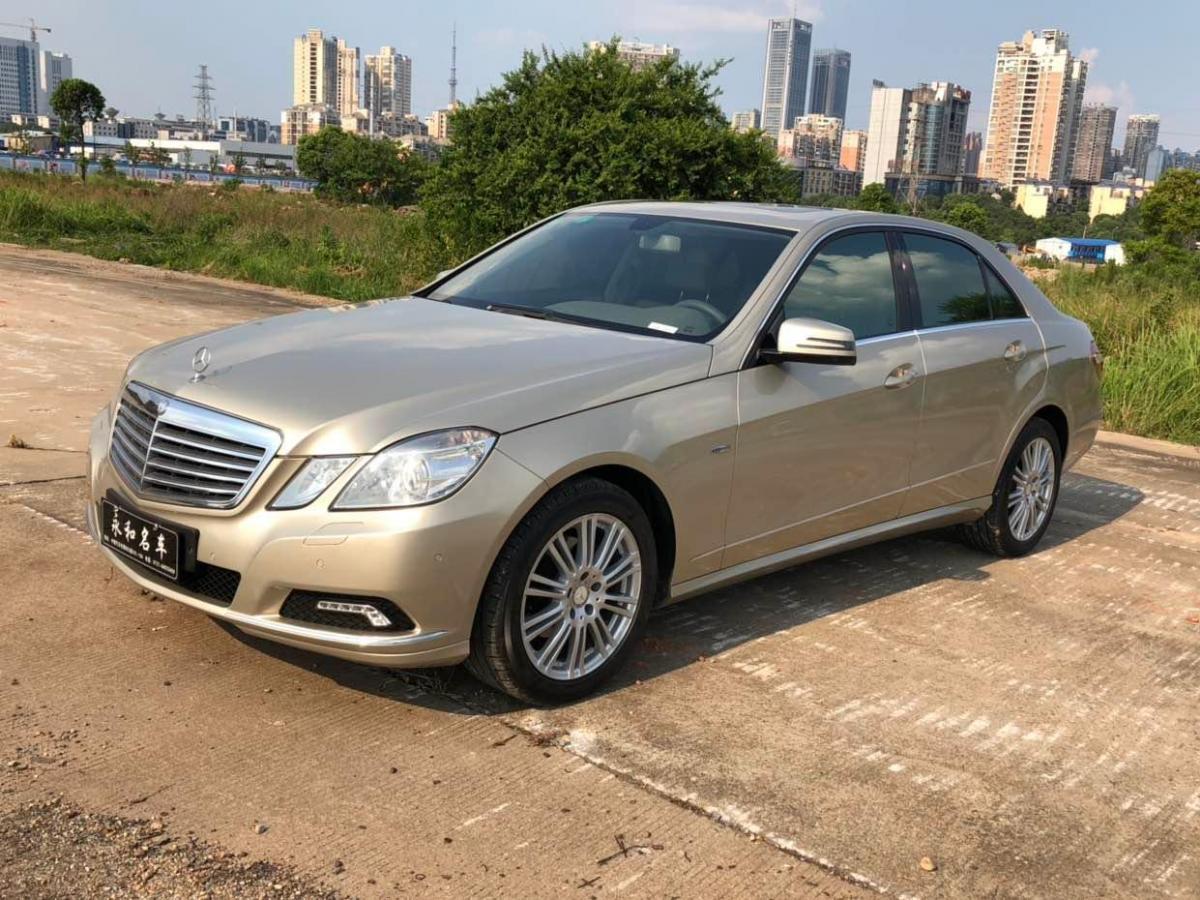 长沙2010年5月奔驰奔驰e级2010款e200cgi18t优雅型香槟色手自一体