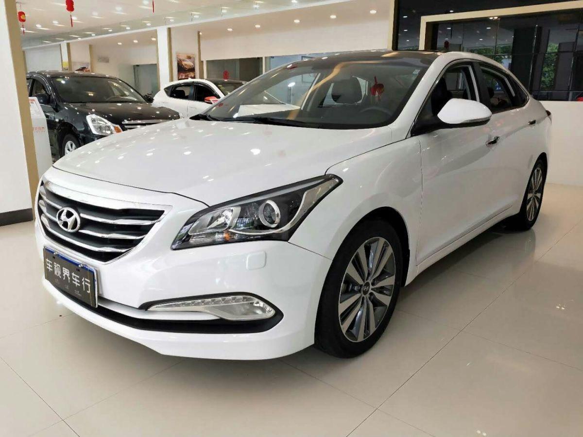 郴州2013年12月现代名图2014款20l自动至尊型lux白色手自一体