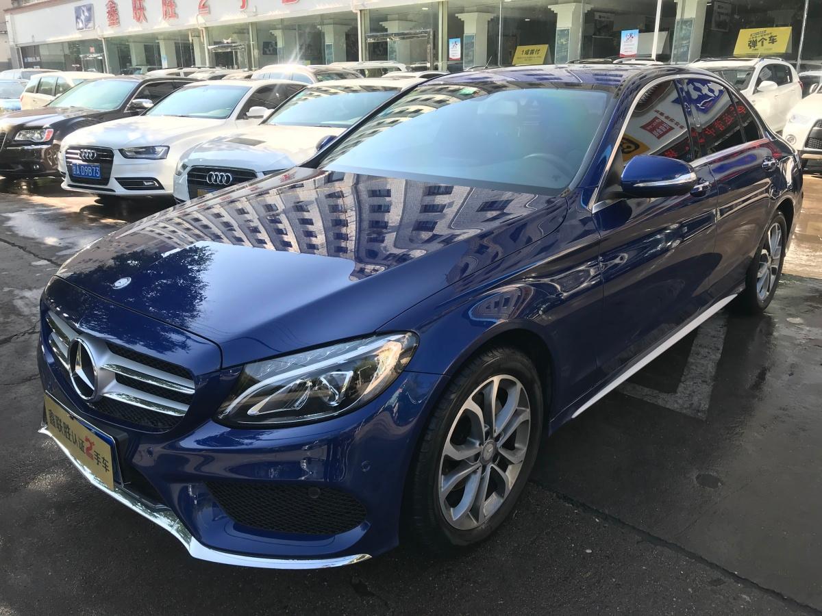 兰州2016年9月奔驰奔驰c级2016款c180l运动型蓝色手自一体