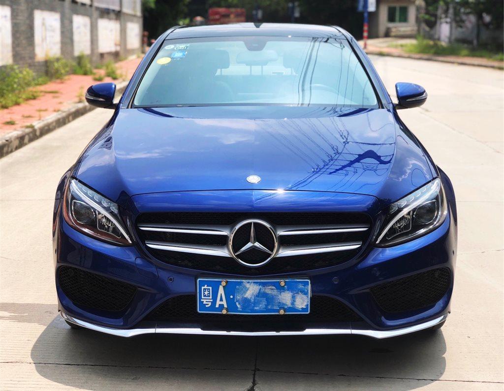 广州未上牌奔驰奔驰c级2017款c200l运动版蓝色手动挡