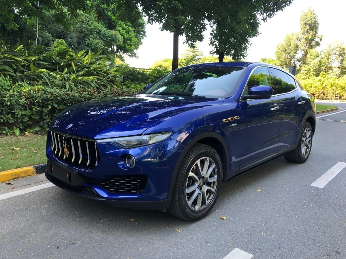 东莞2017年10月玛莎拉蒂levante2018款30t430hp运动版蓝色手自一体