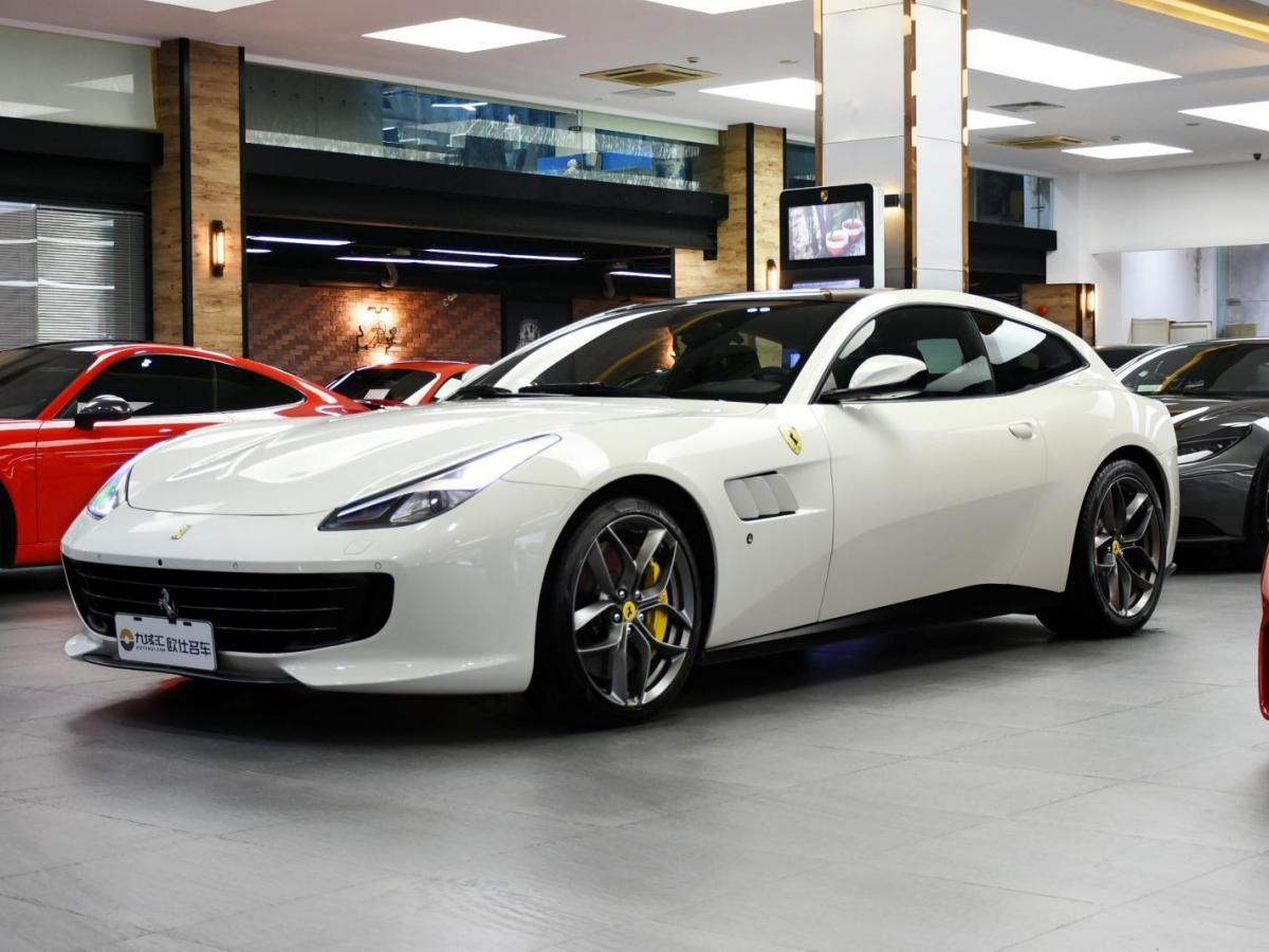 上海2017年9月法拉利gtc4lusso2017款39tv8白色自动档