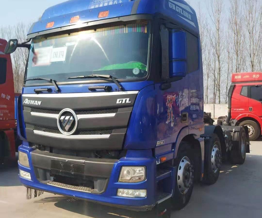 济宁2016年7月出售二手欧曼gtl手续齐全可分期挂靠首付30蓝色手动挡