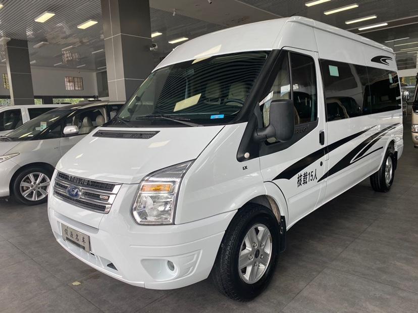 长沙2019年4月福特新世代15座中巴客车白色手动挡