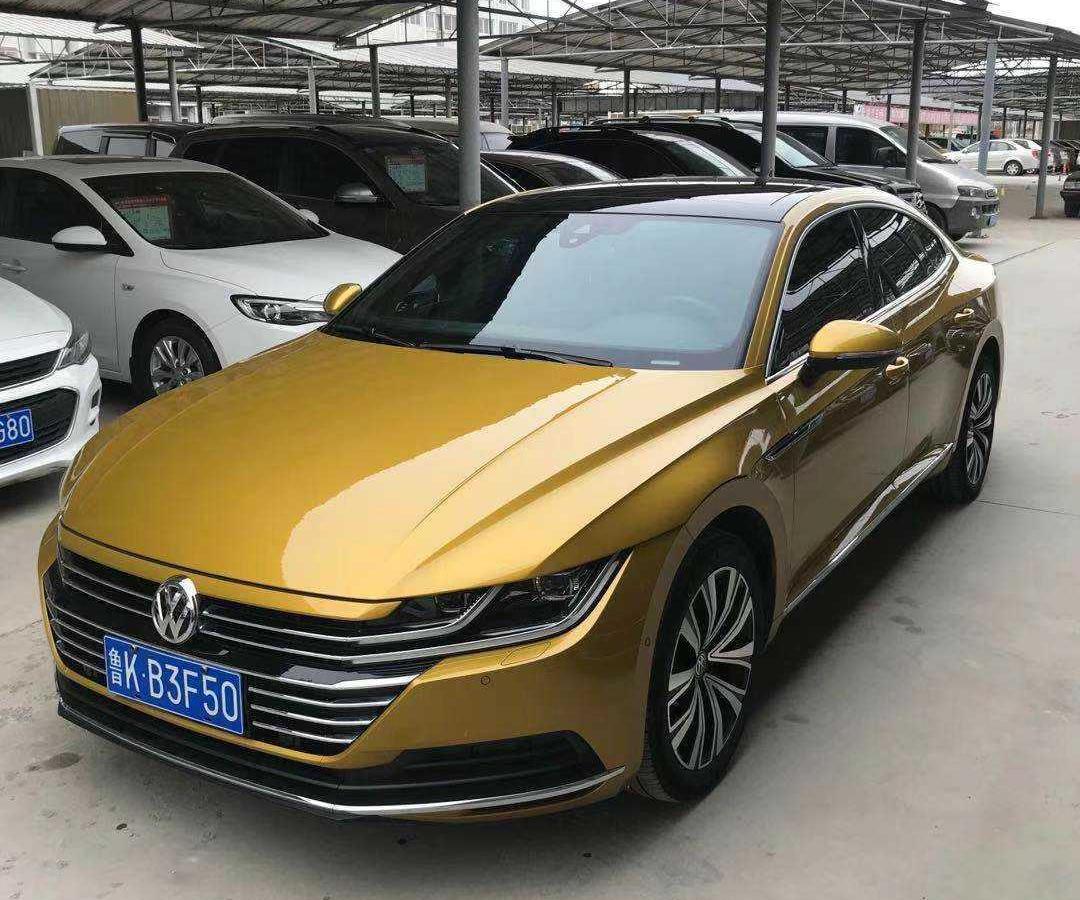 威海2020年1月大众一汽大众cc2020款330tsi魅颜版国v黄色自动档