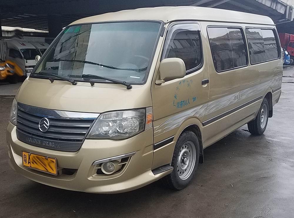 广州2013年8月金旅14座加长版香槟色手动挡
