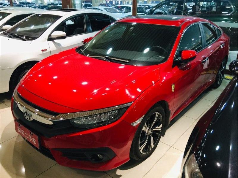 昆明2017年12月本田思域2016款220turbocvt尊贵版红色自动档