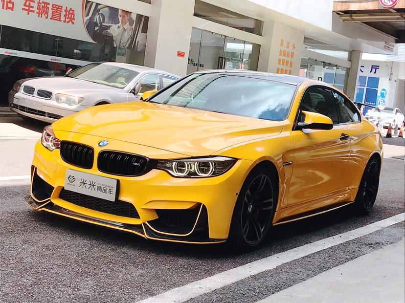 温州2014年6月宝马宝马m42014款m4双门轿跑车黄色自动档